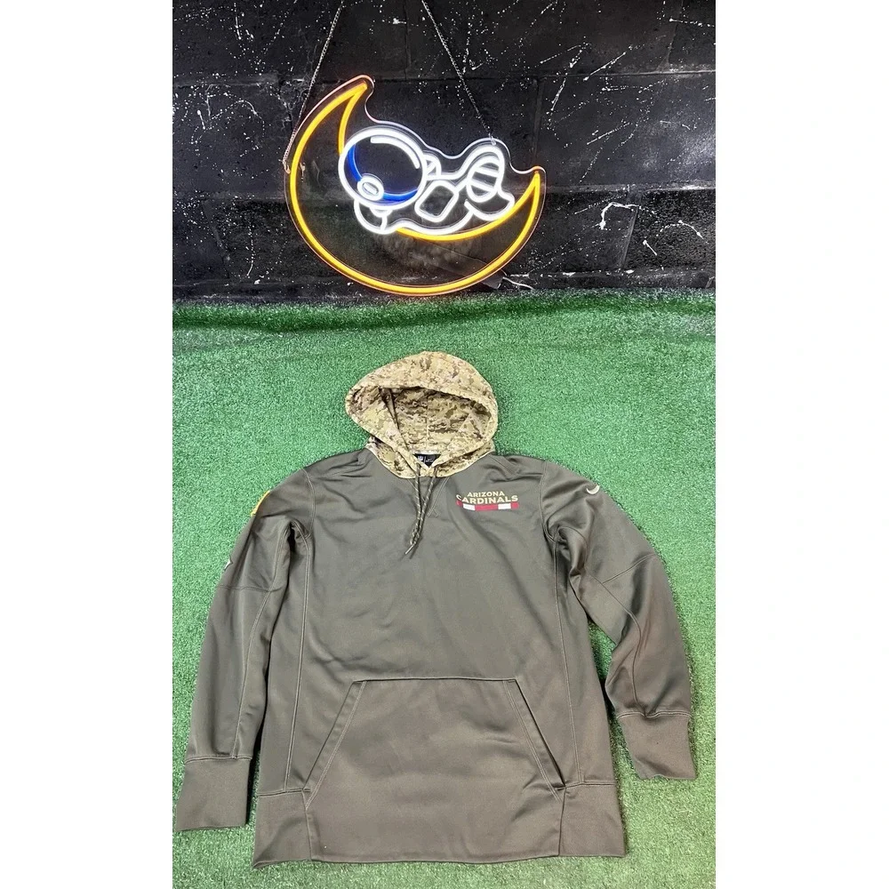 Nike Salute to‎ Service On Field Hoodie Arizona Cardinals Green Mens Sz Medium